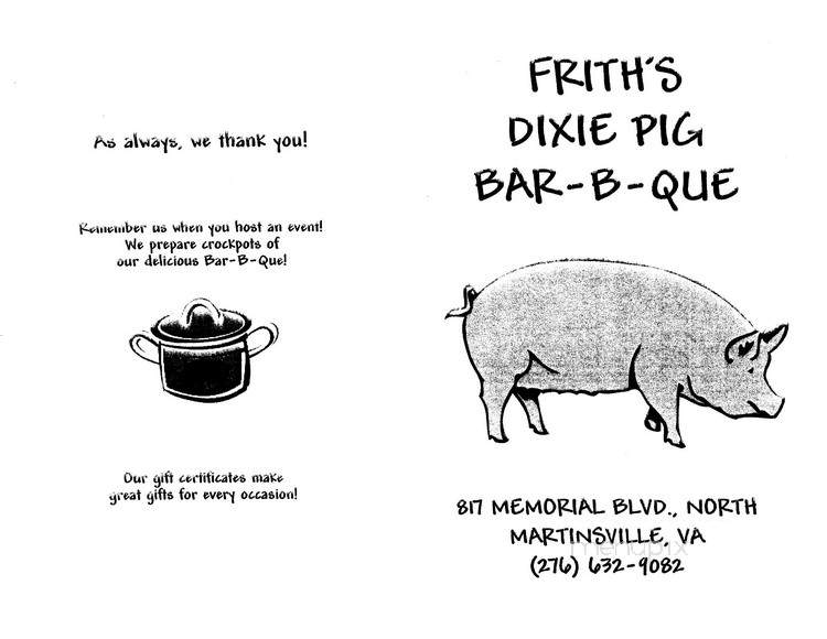 Dixie Pig Barbecue - Martinsville, VA