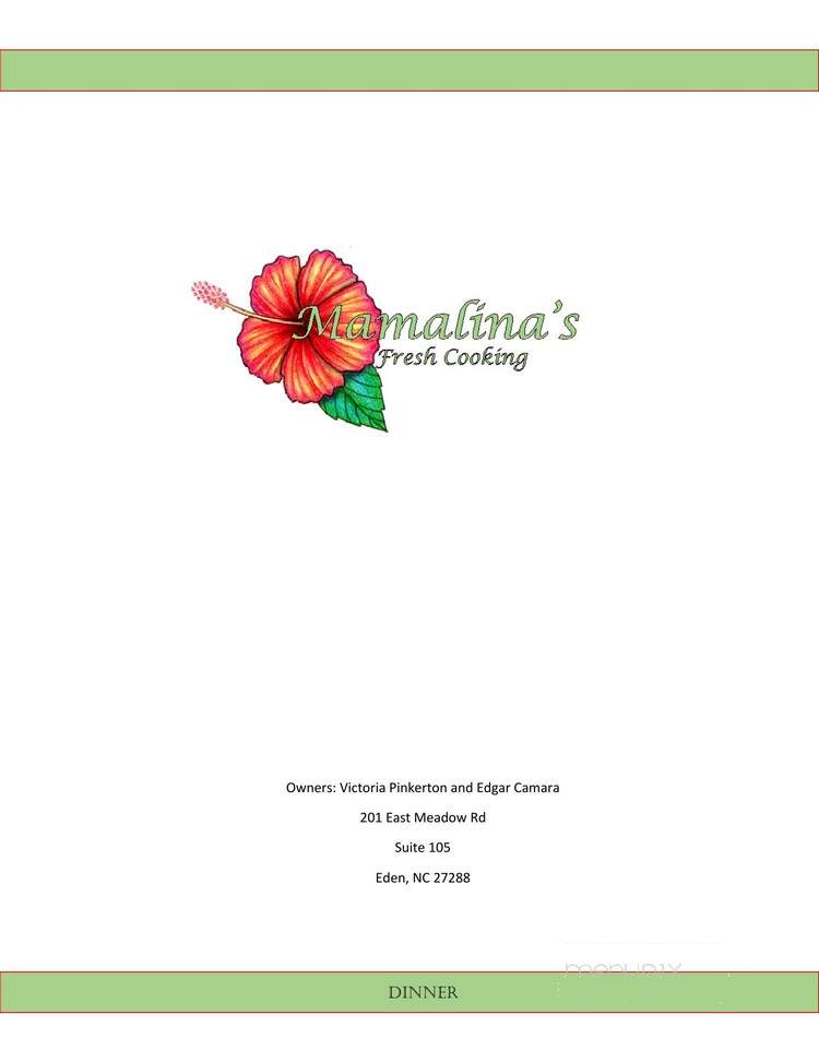 Mamalina's Fresh Cooking - Eden, NC
