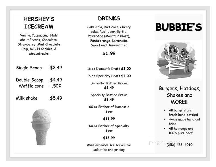 Bubbie's Burgers - Corolla, NC