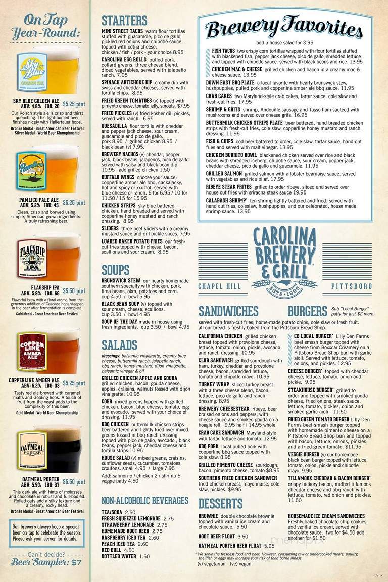 Carolina Brewery & Grill - Pittsboro, NC