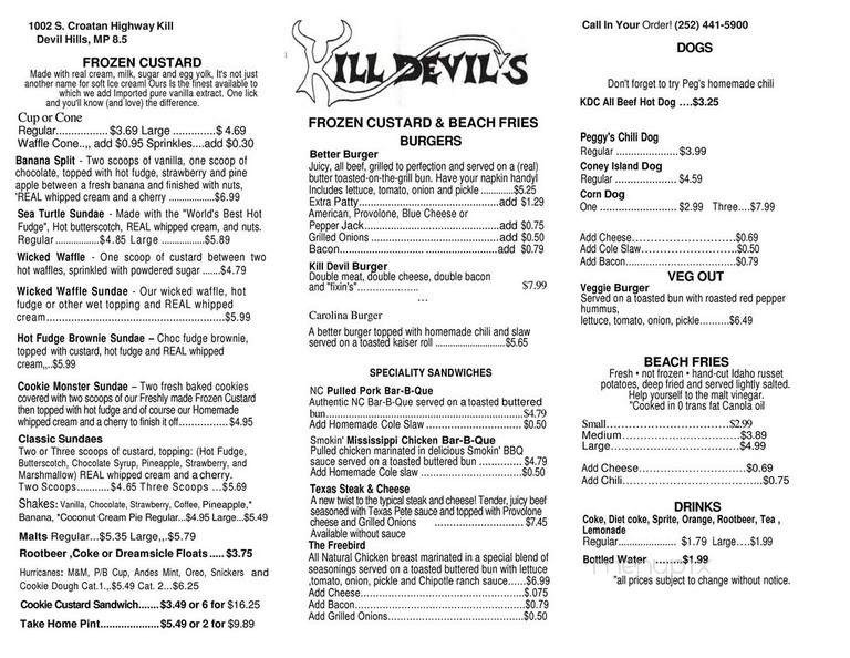 Kill Devil's Frozen Custard - Kill Devil Hills, NC