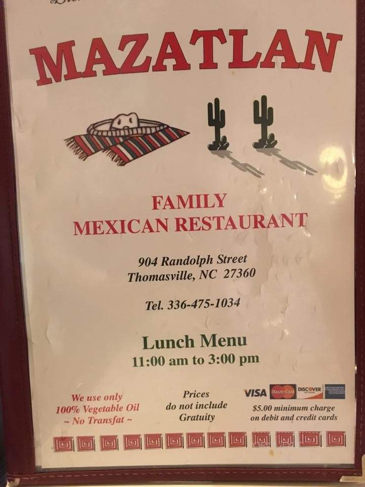 Mazatlan - Thomasville, NC