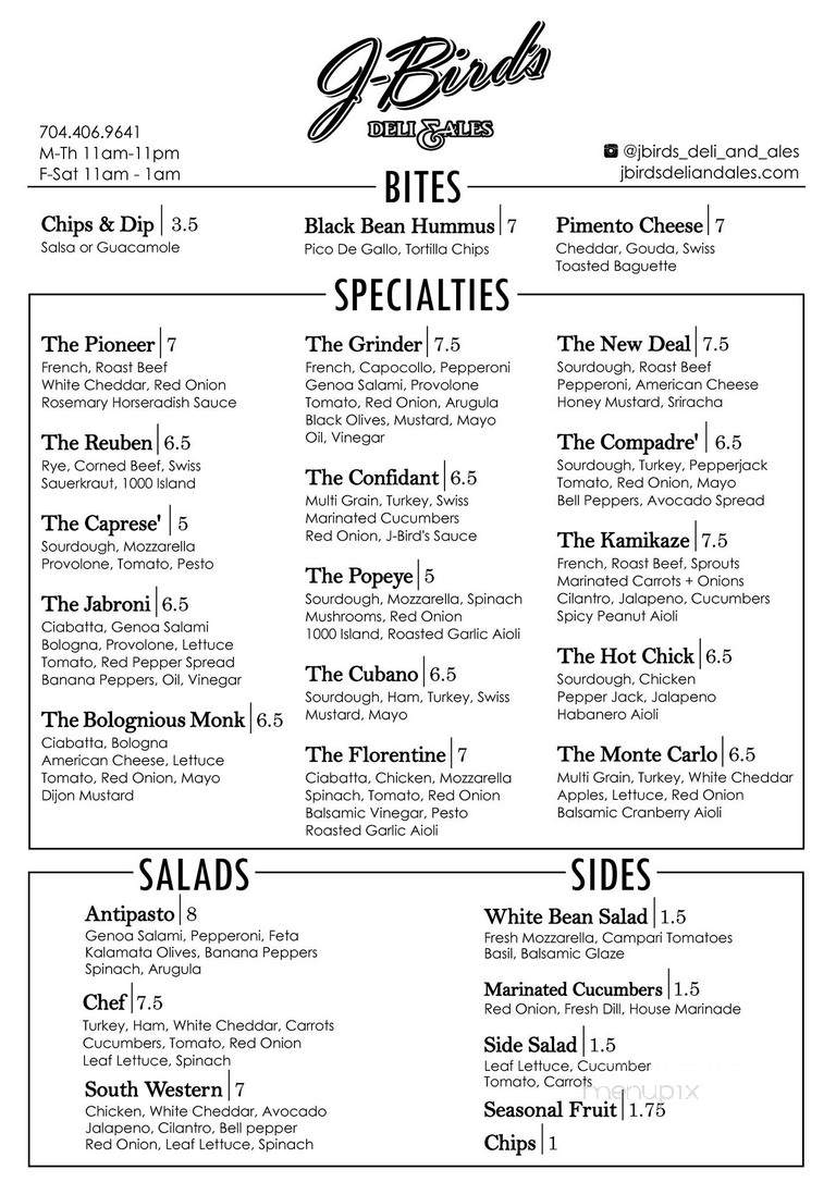 J Bird's Deli & Ales - Shelby, NC