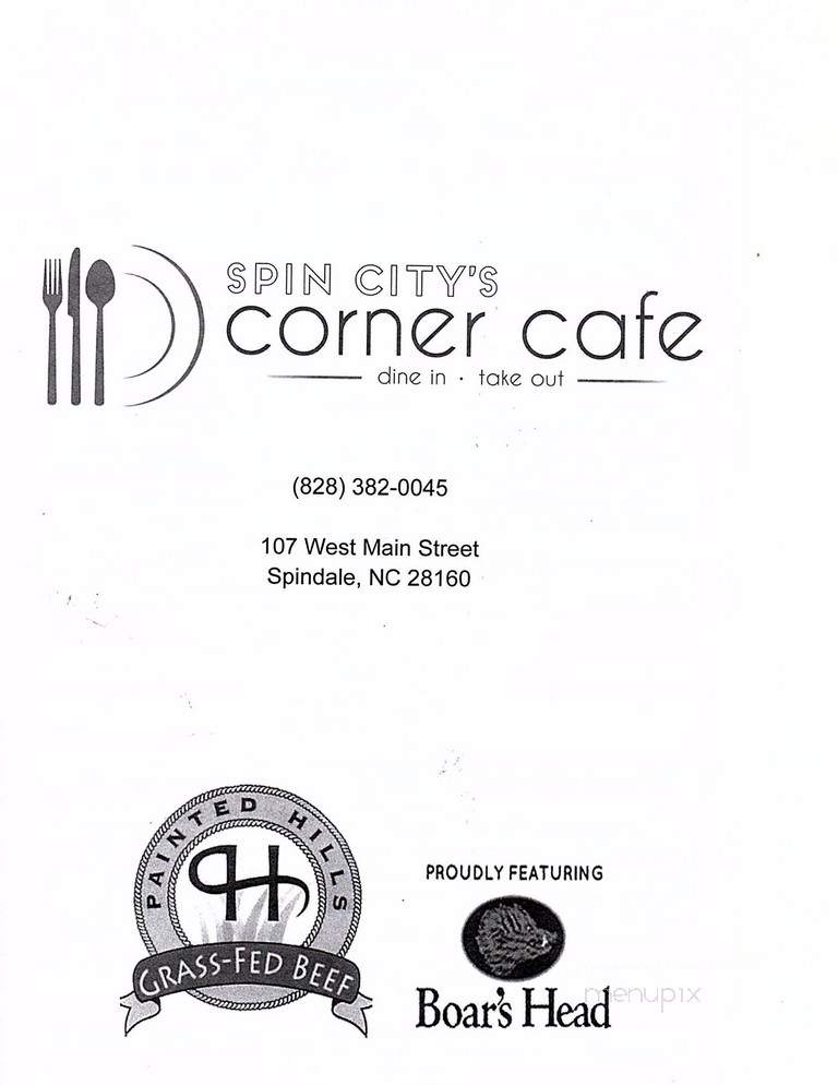 Spin City's Corner Cafe - Spindale, NC