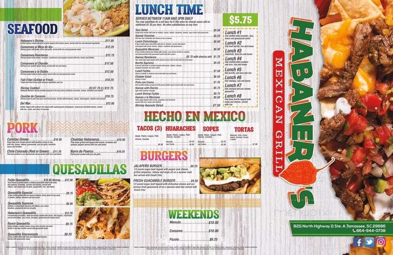 Habanero's Mexican Grill - Tamassee, SC