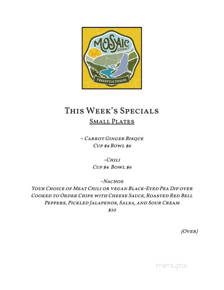 Mosaic Gourmet - Hot Springs, NC