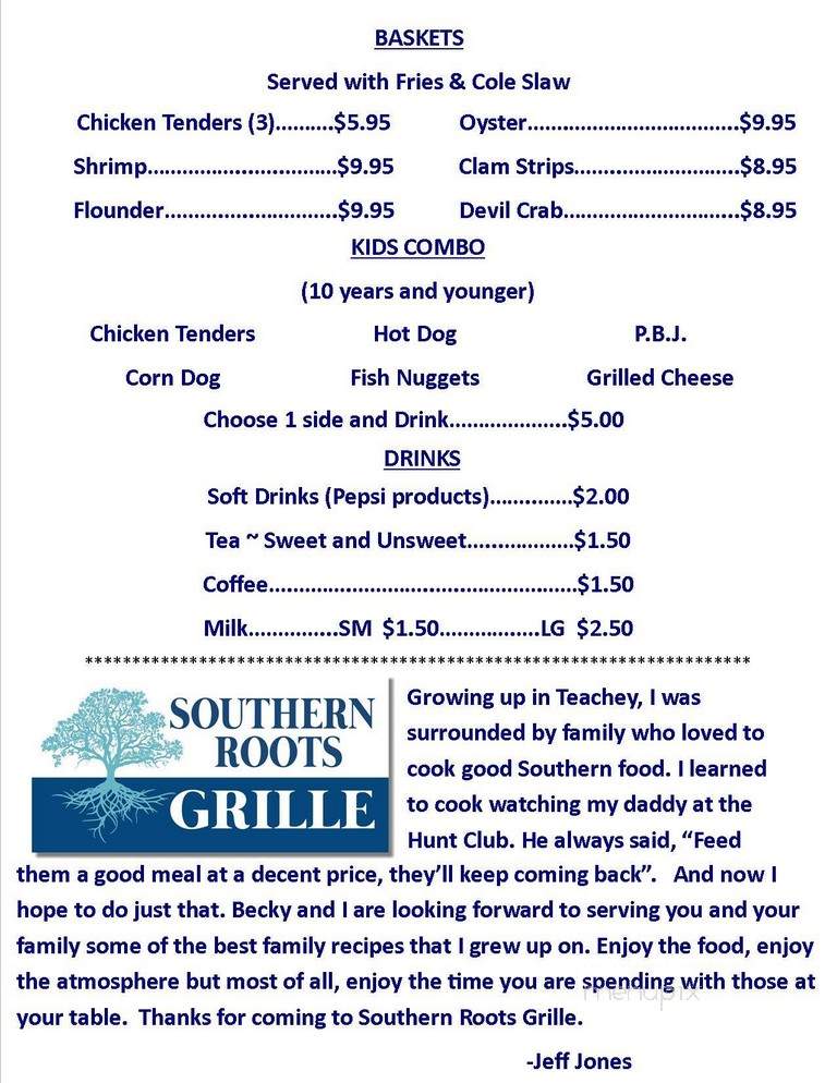 Southern Roots Grille - Holly Ridge, NC