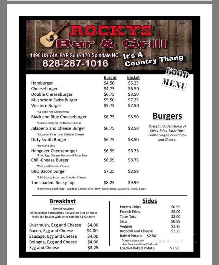 Rocky's Bar & Grill - Spindale, NC