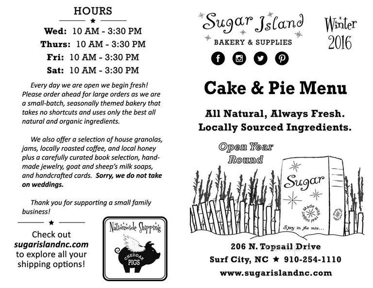 Sugar Island Bakery - Wholesale & Special Order Bakery - Surf City, NC