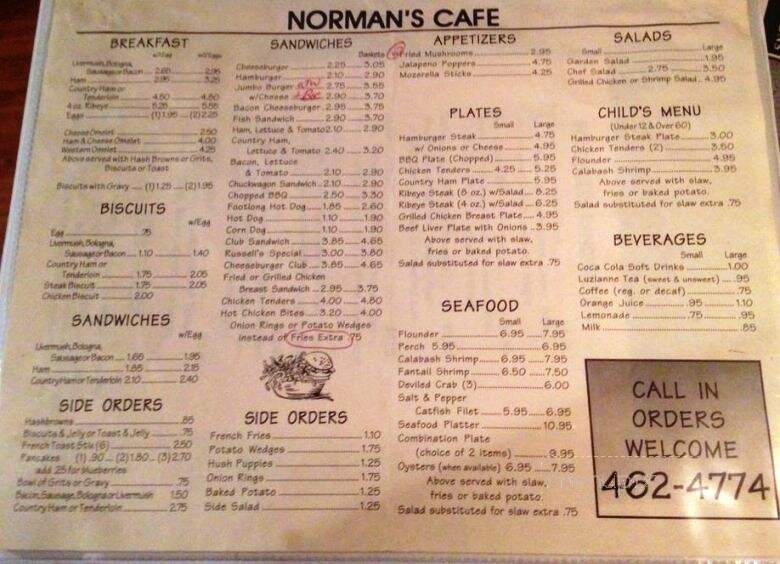 Norman's Cafe - Vale, NC