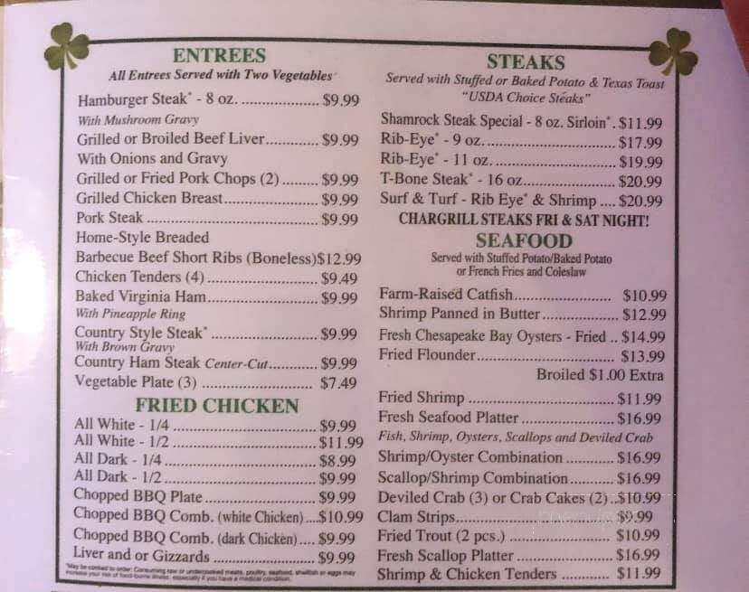 Shamrock Restaurant - Williamston, NC