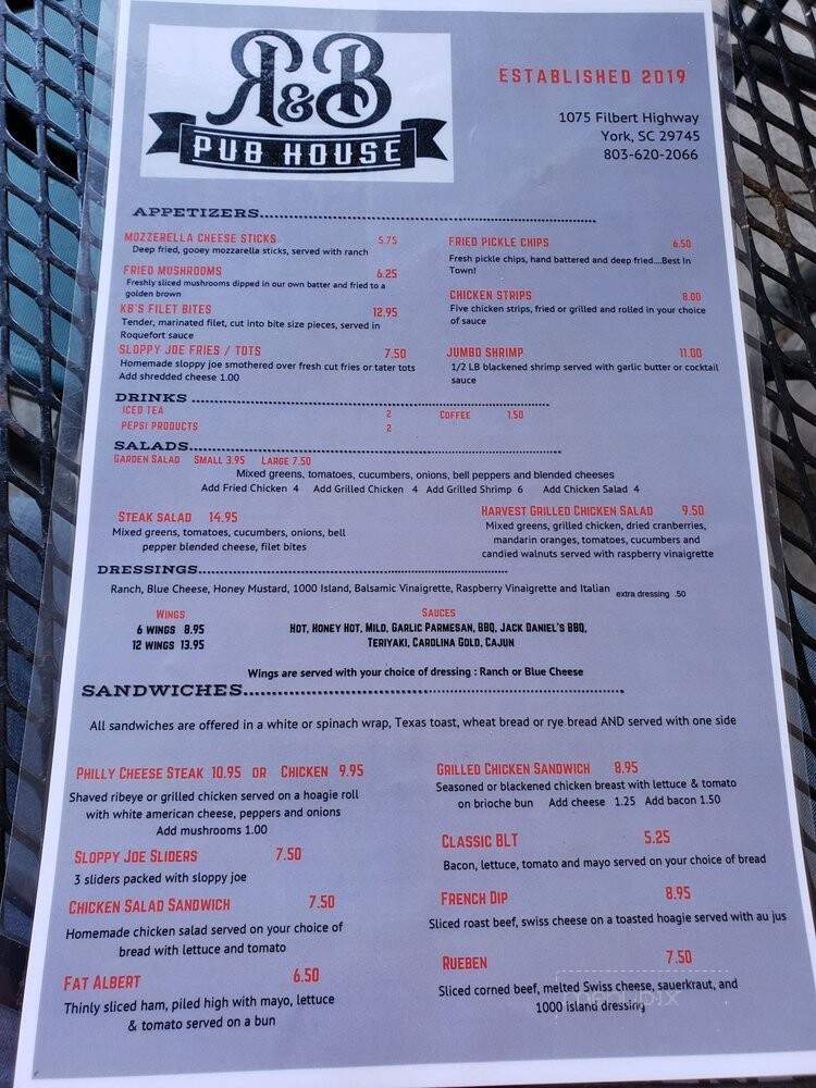 R & B Pub House - York, SC