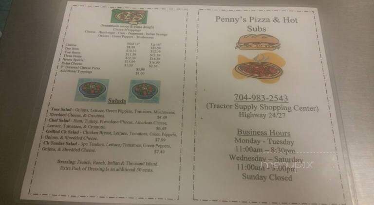 Penny Pizza & Sub - Albemarle, NC