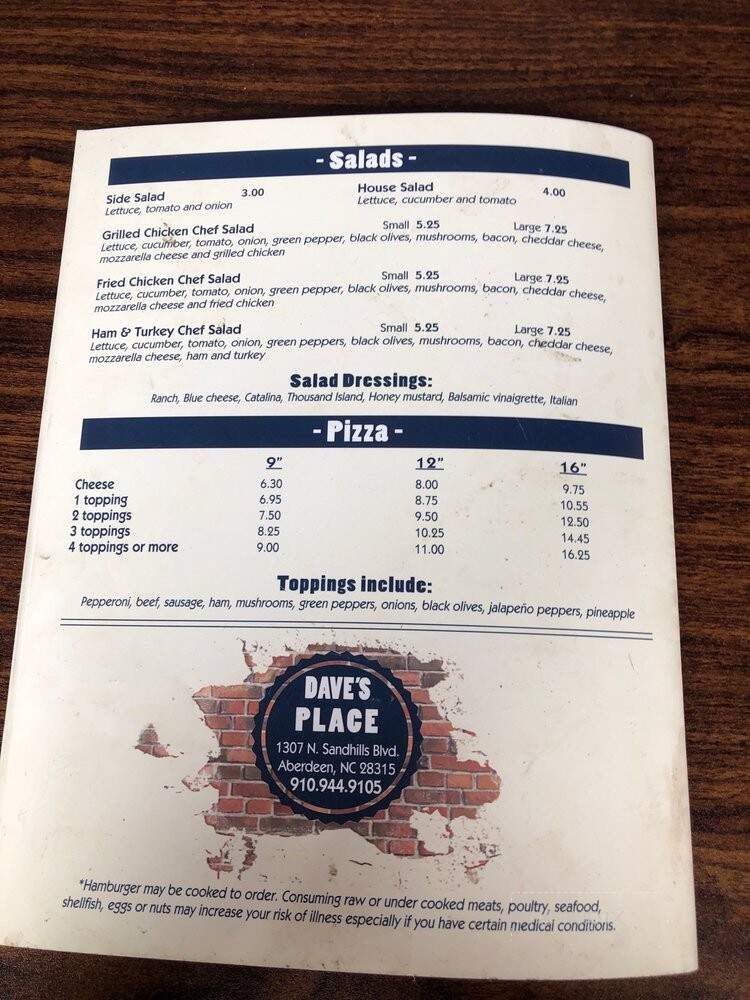 Dave's Place - Aberdeen, NC