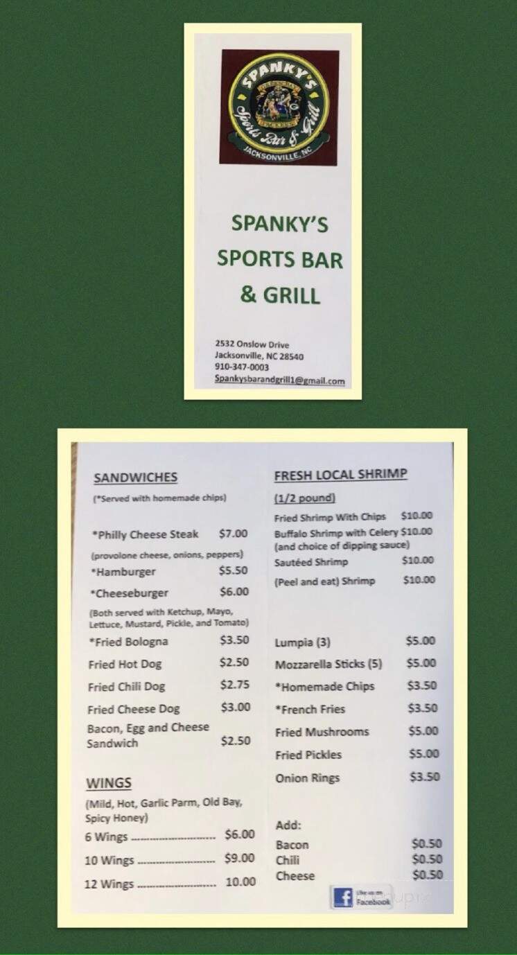 Spanky's Sports Bar and Grill - Jacksonville, NC