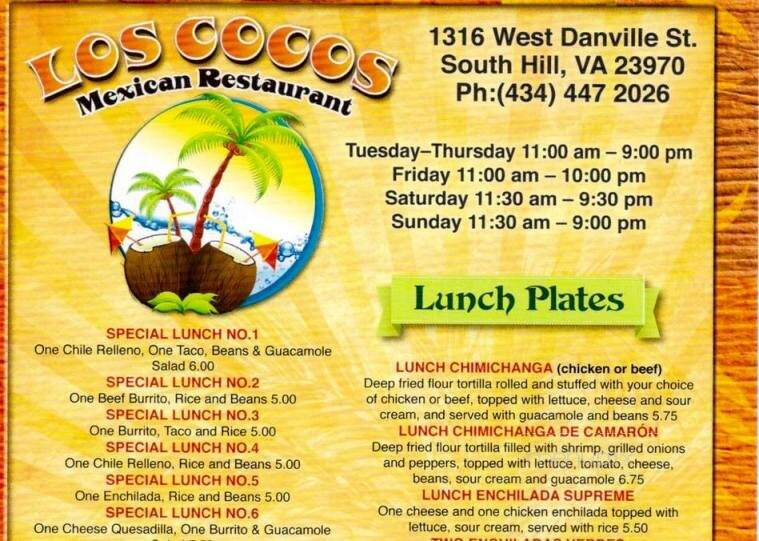 Los Cocos - South Hill, VA