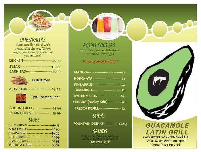 Guacamole Latin Grill - Dunn, NC