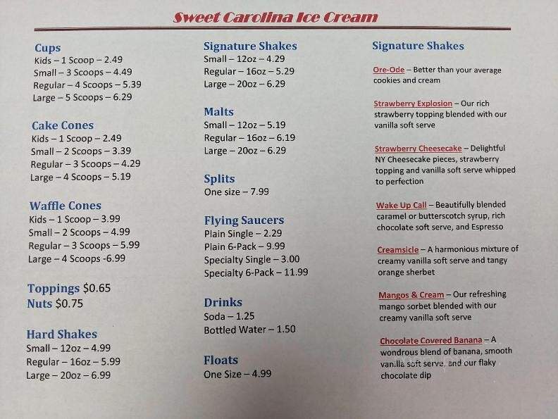 Sweet Carolina Ice Cream - Aberdeen, NC