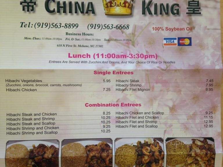 China King - Mebane, NC