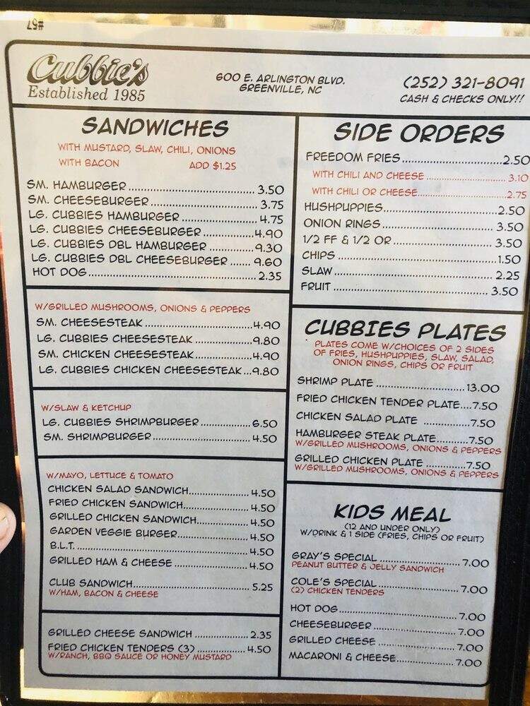 Cubbie's - Greenville, NC