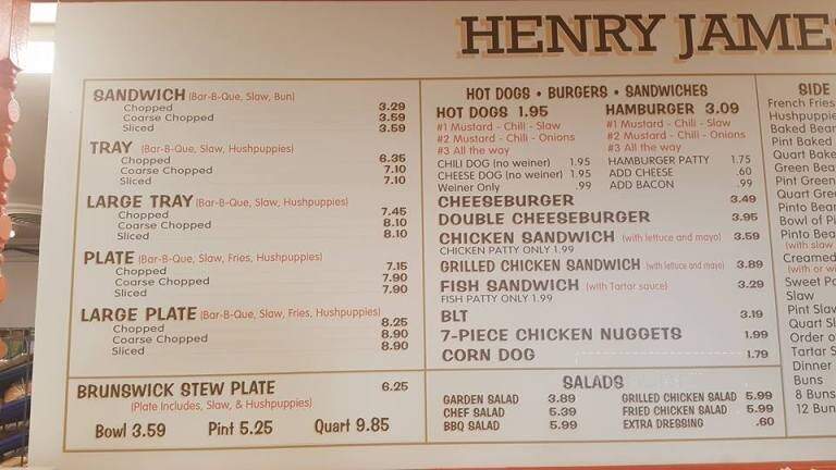 Henry James Bar B Que - Asheboro, NC