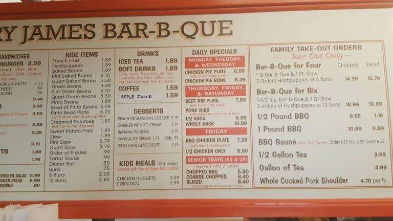 Henry James Bar B Que - Asheboro, NC