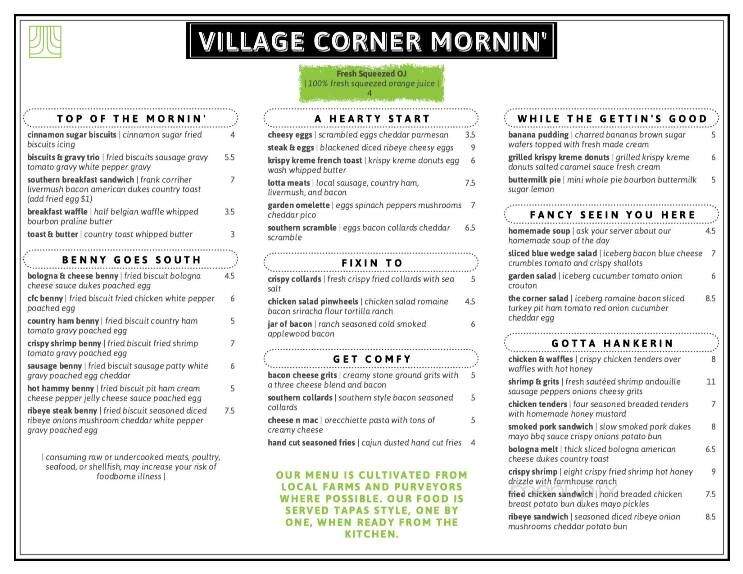 Village Corner Comfort Kitchen & Bar - CONCORD, NC