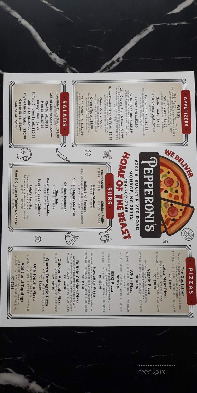 Pepperoni's Pizza - Monroe, NC