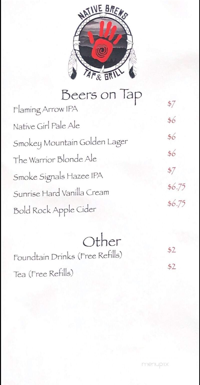 Native Brews Tap & Grill - Cherokee, NC