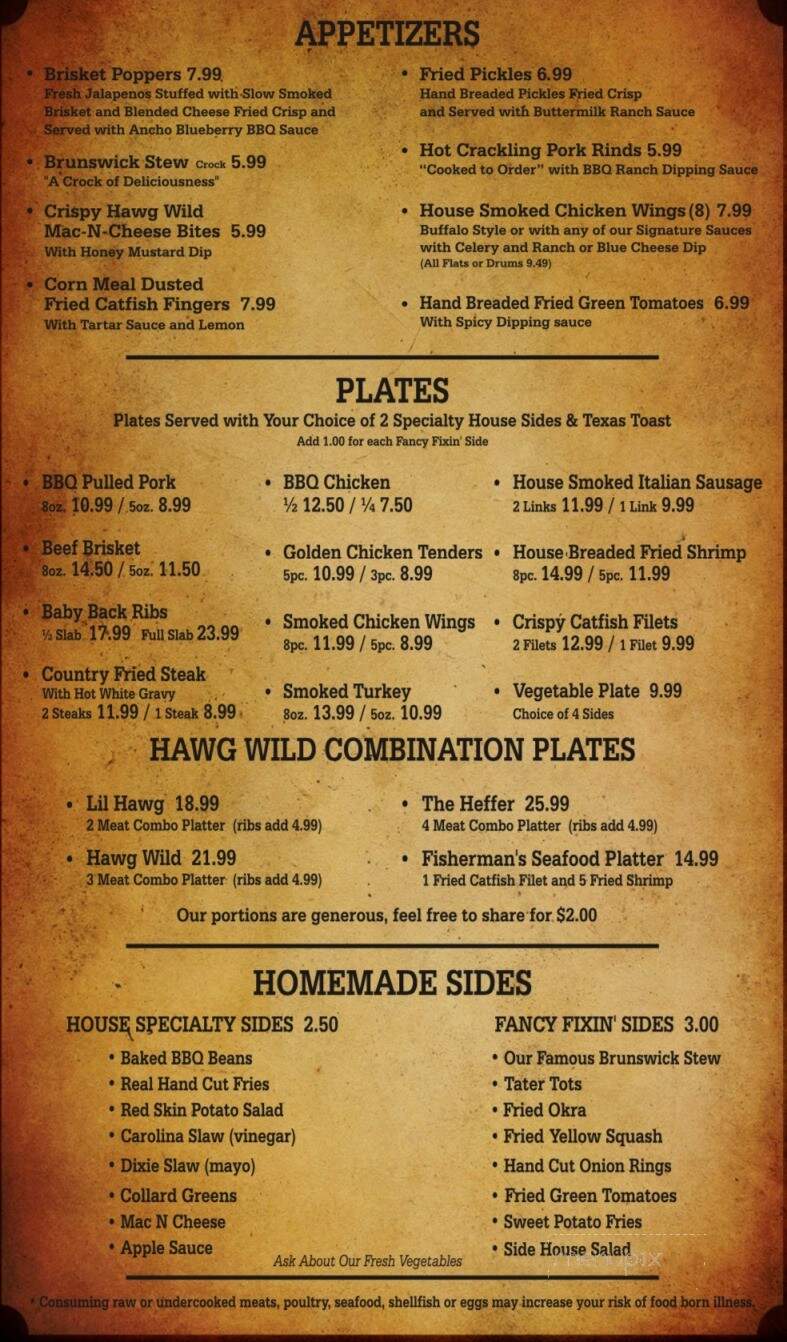 Hawg Wild BBQ & Catfish House - Hiawassee, GA