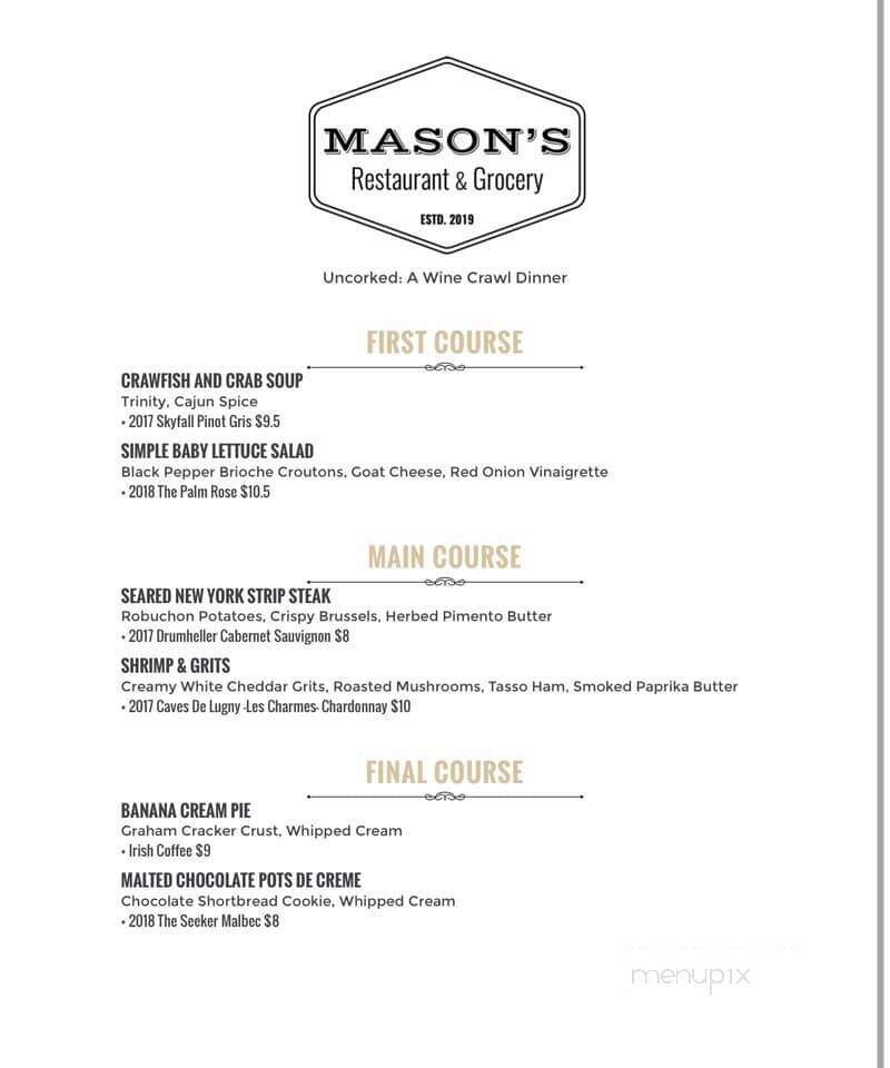 Mason's Restaurant & Grocery - Aberdeen, NC