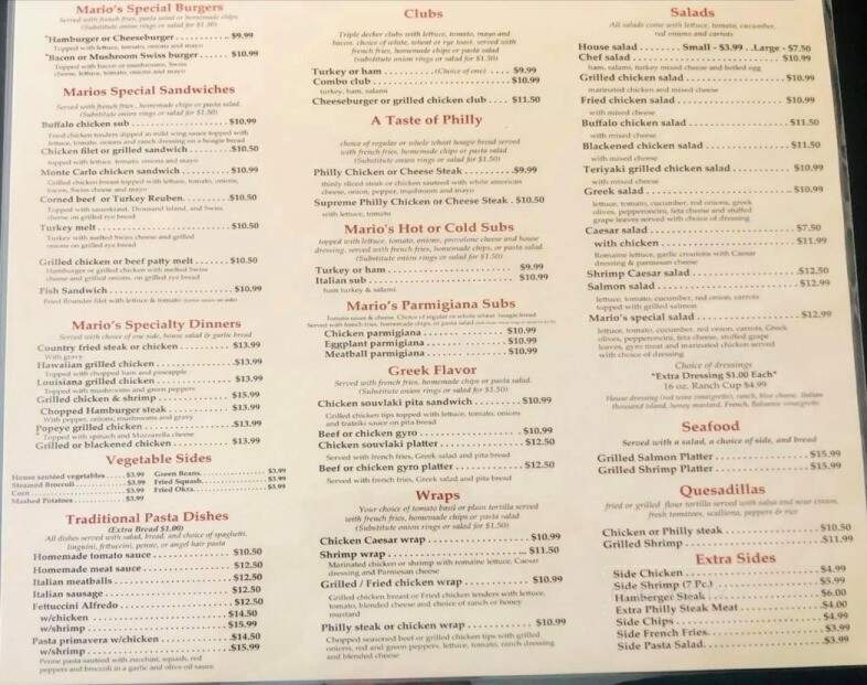 Mario's Family Restaurant - Cleveland, NC