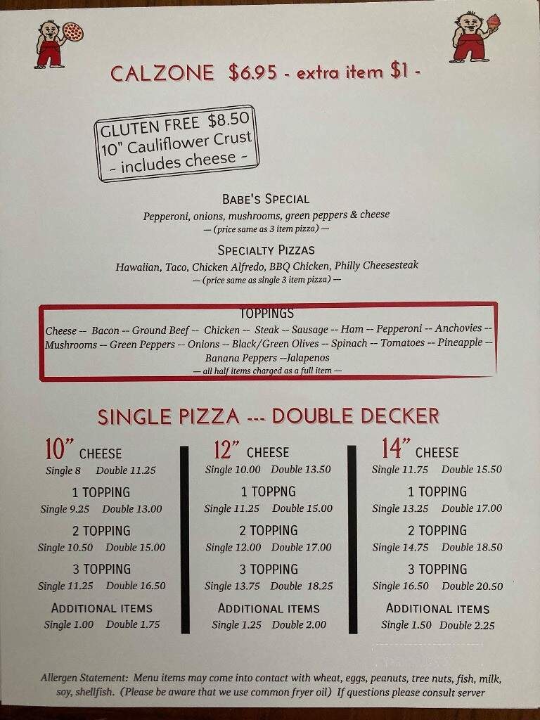 Babe's Pizza - Burnsville, NC