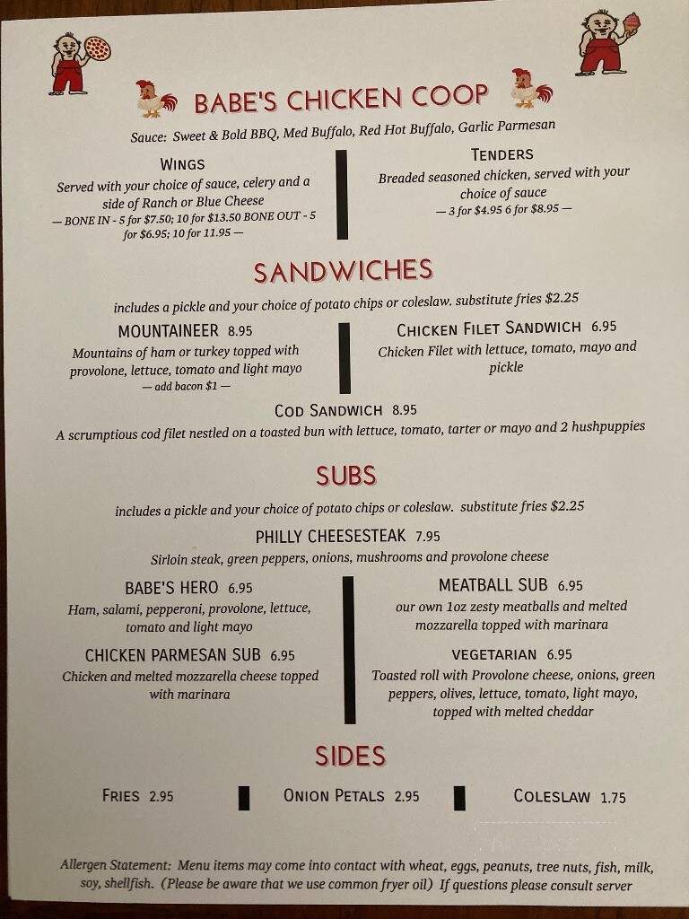 Babe's Pizza - Burnsville, NC