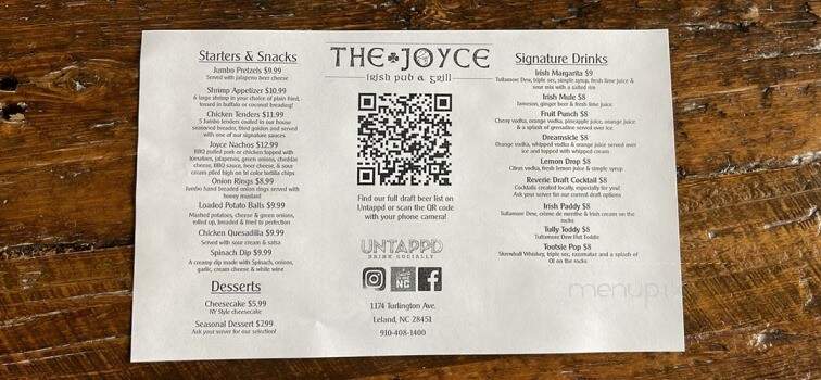 The Joyce Irish Pub - Leland, NC