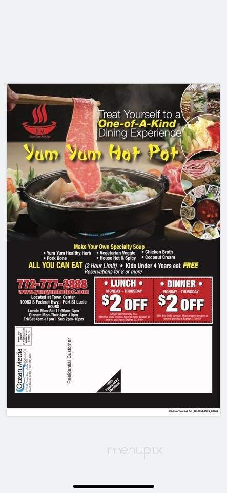 Yum Yum Hot Pot - Port St Lucie, FL