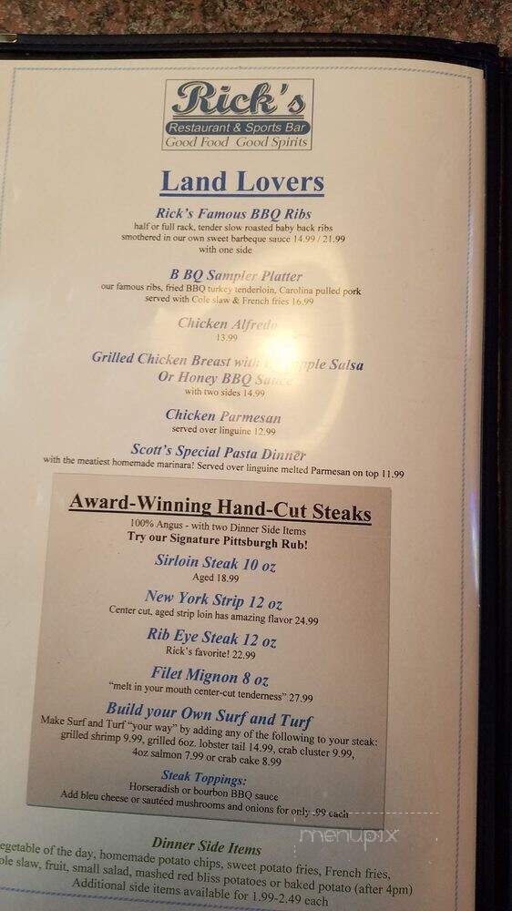 Rick's Restaurant & Sports Bar - Sneads Ferry, NC