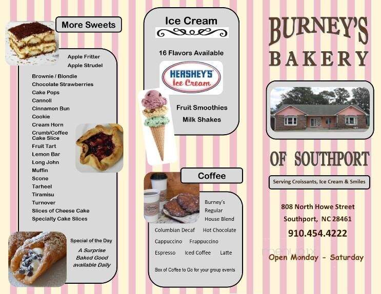 Burney's Bakery & Ice Cream Shop - Southport, NC