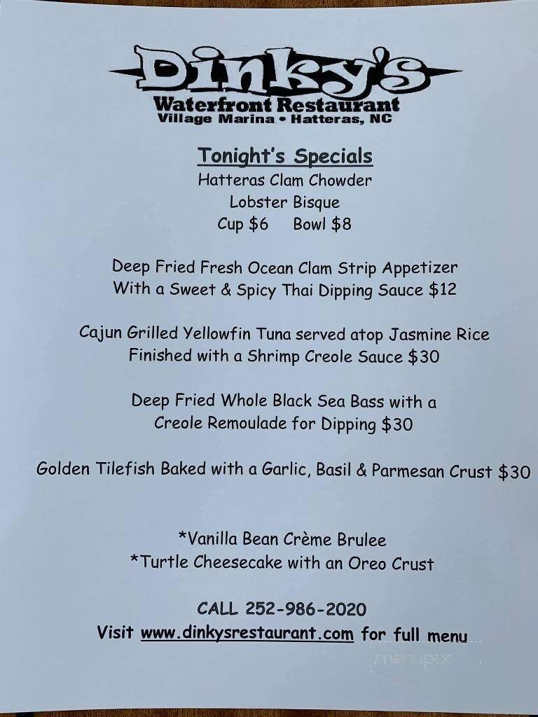 Dinky's Waterfront Restaurant - Hatteras, NC