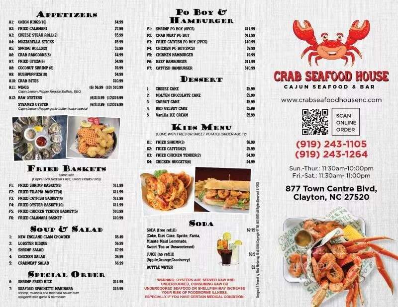 Crab Seafood House - Clayton, NC