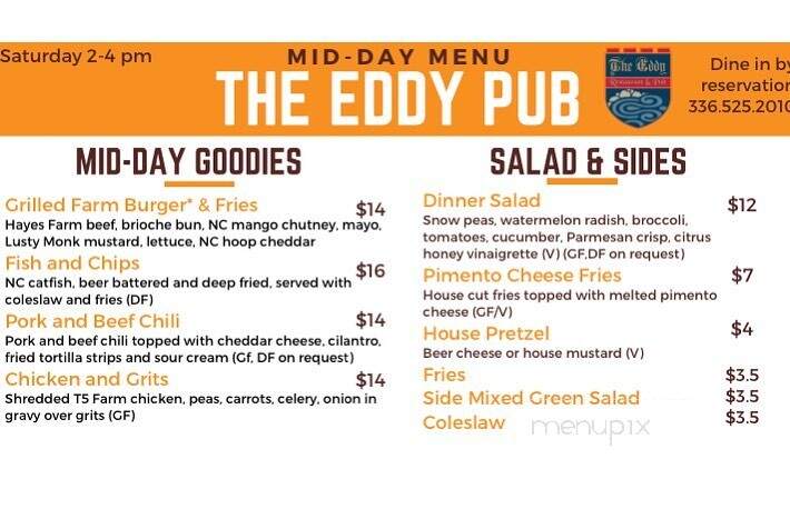 The Eddy Pub - Saxapahaw, NC