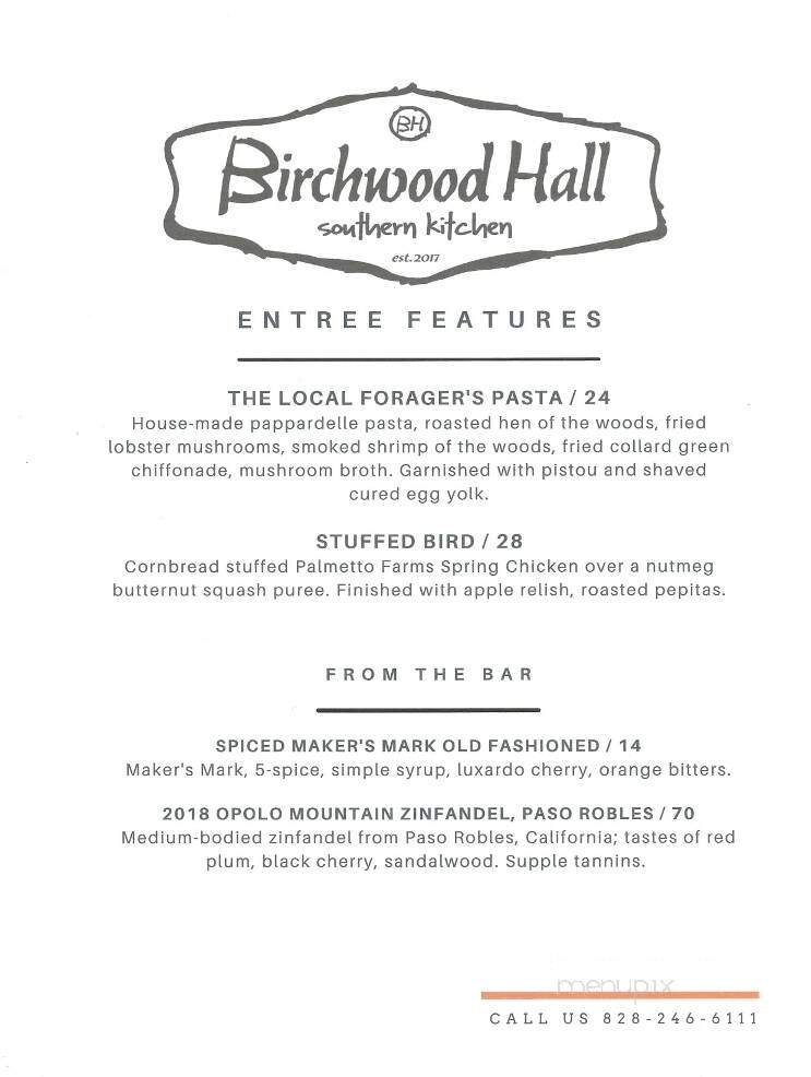 Birchwood Hall Southern Kitchen - Waynesville, NC