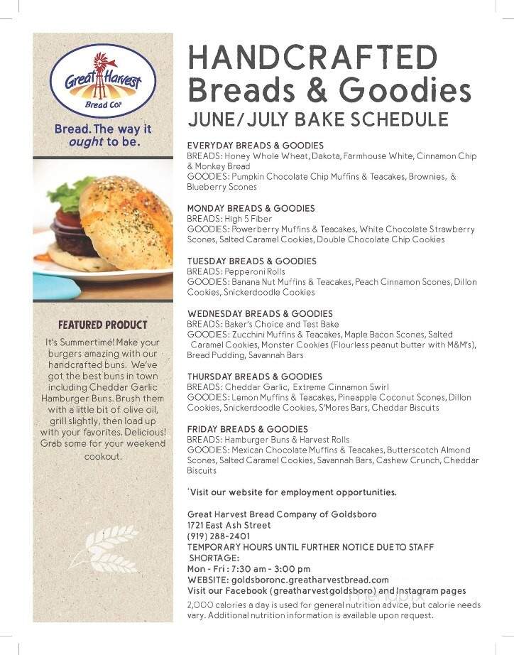 Great Harvest Bread Co. - Goldsboro, NC