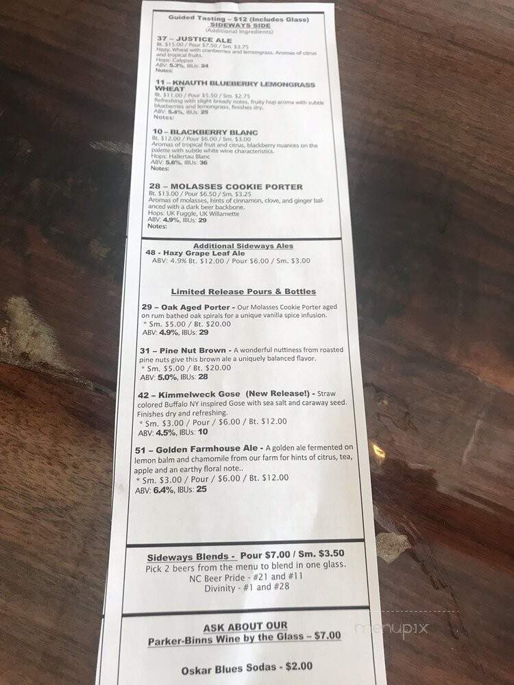 Sideways Farm & Brewery - Etowah, NC