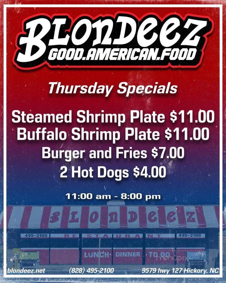 Blondeez Restaurant - Hickory, NC