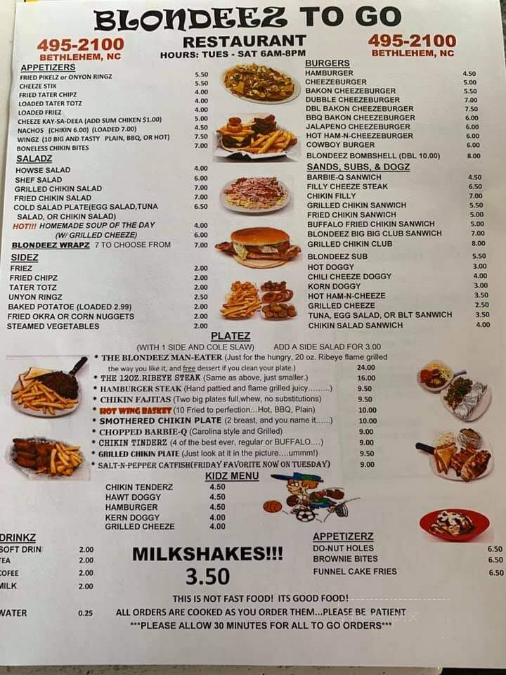 Blondeez Restaurant - Hickory, NC