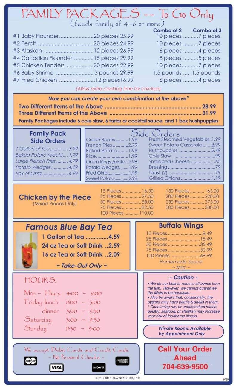 Blue Bay Seafood - Salisbury, NC