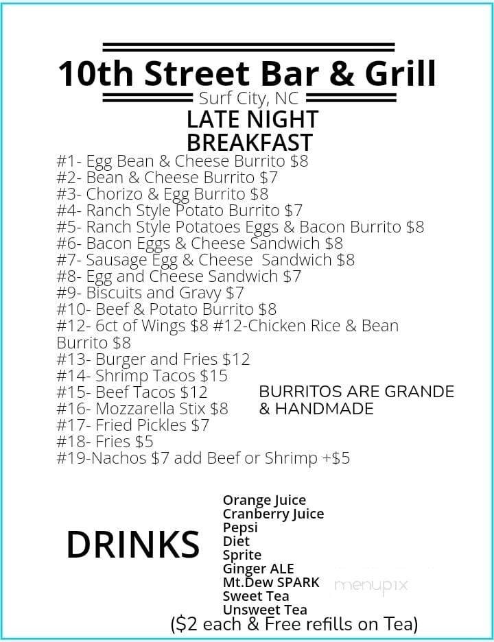 10th Street Bar and Grill - Surf City, NC