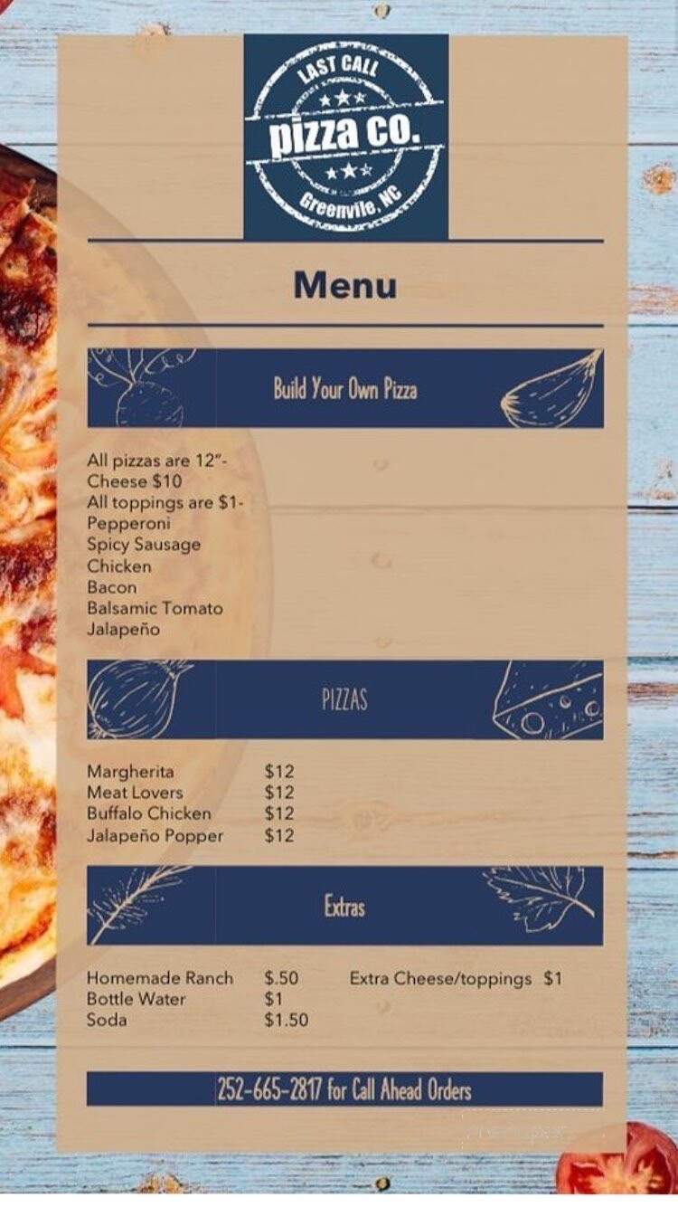 Last Call Pizza - Greenville, NC