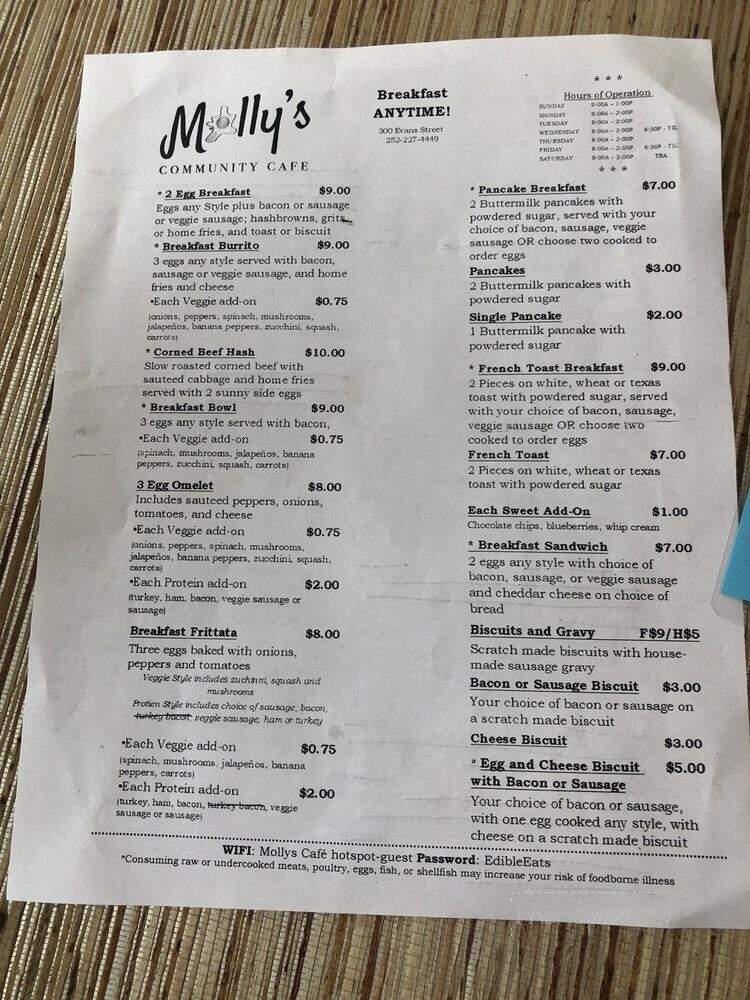 Molly's Community Cafe - Greenville, NC